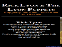 Tablet Screenshot of lyonpuppets.com